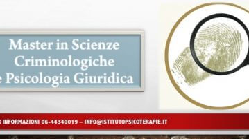 Master in Scienze Criminologiche e Psicologia giuridica