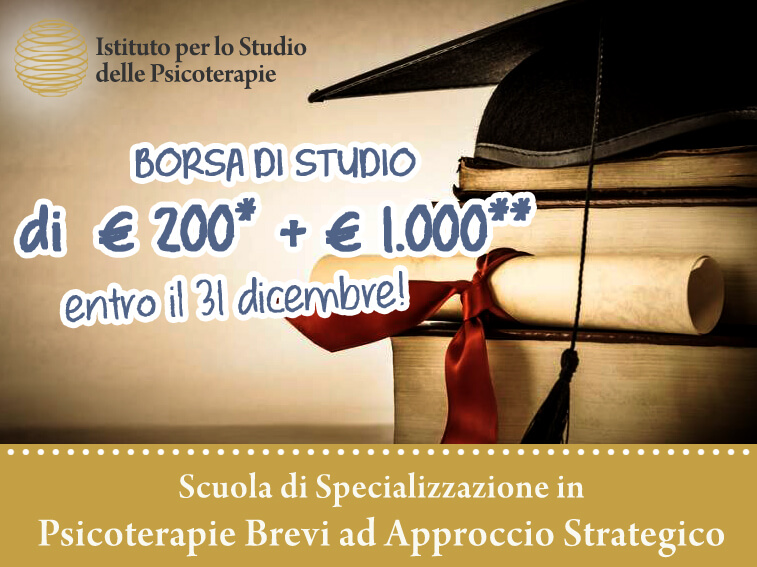 Borse Di Studio Scuole Di Specializzazione Non Mediche Borse di studio — Istituto per lo Studio delle Psicoterapie